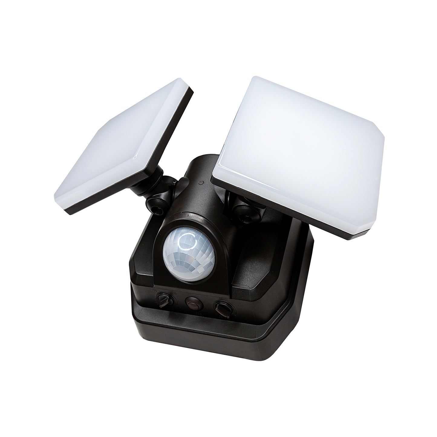 1000 Lumen 2-Head LED Battery-Operated Motion Sensor Security Light