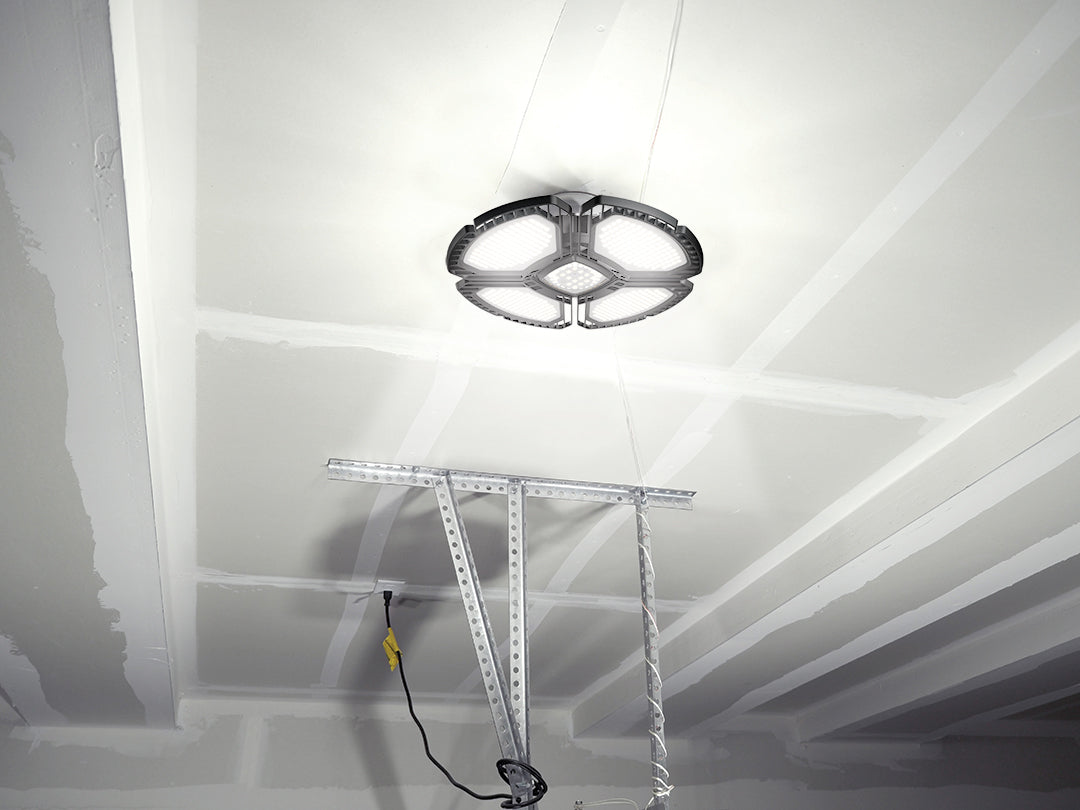 15,000 Lumen 100W 4-Panel Foldable LED Garage Light
