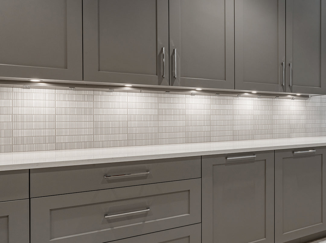 Battery-Operated LED Puck Light - Brushed Nickel