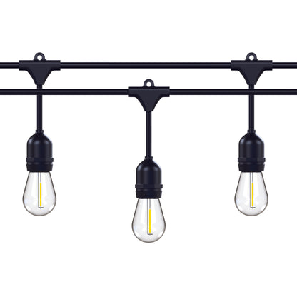48-ft Outdoor LED Cafe String Light