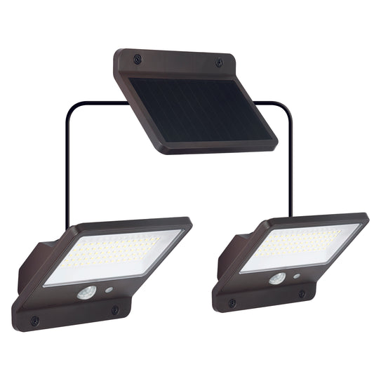 1500 Lumen Dual Head LED Motion Activated Solar Security Light