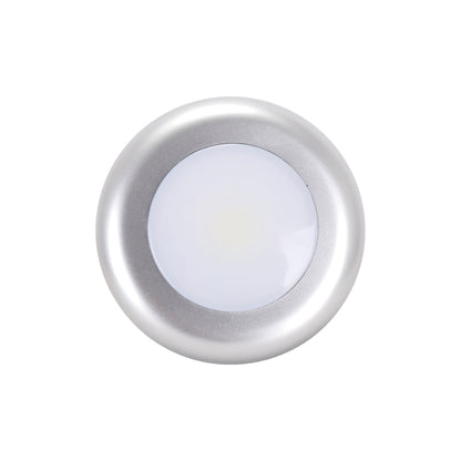 Battery-Operated LED Puck Light - Brushed Nickel